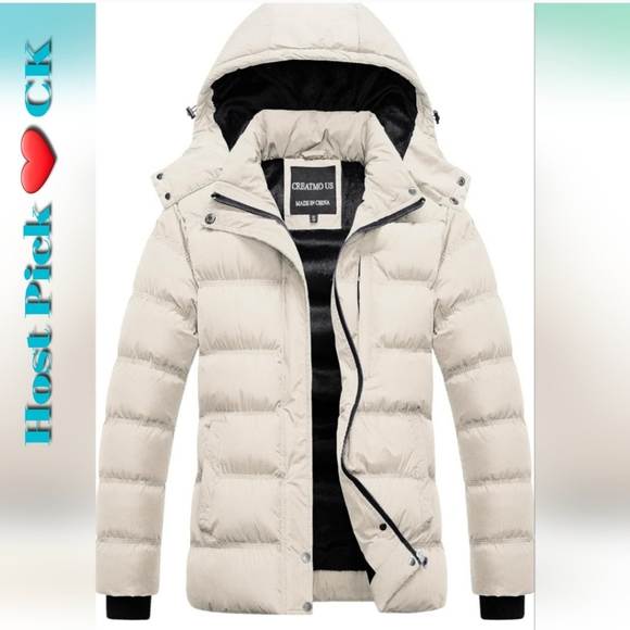 WAS $120   CREATMO US Winter Coat Waterproof Ski Jacket Padded Puffy - Picture 1 of 16